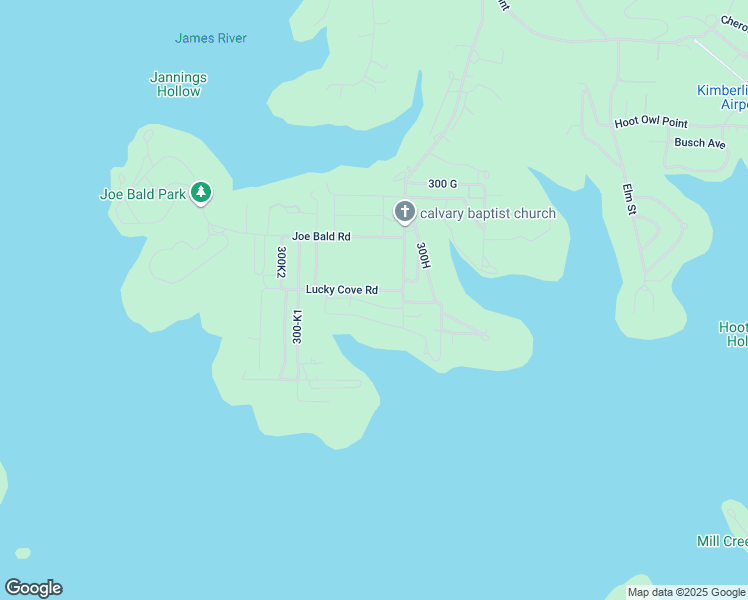 map of restaurants, bars, coffee shops, grocery stores, and more near 77 Blue Cove Ln in Kimberling City