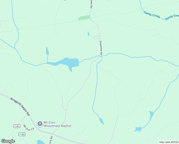 map of restaurants, bars, coffee shops, grocery stores, and more near 941 Shawnee Road in Ringgold