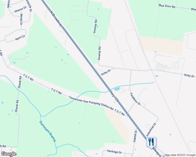 map of restaurants, bars, coffee shops, grocery stores, and more near 819 Tennessee 109 in Portland