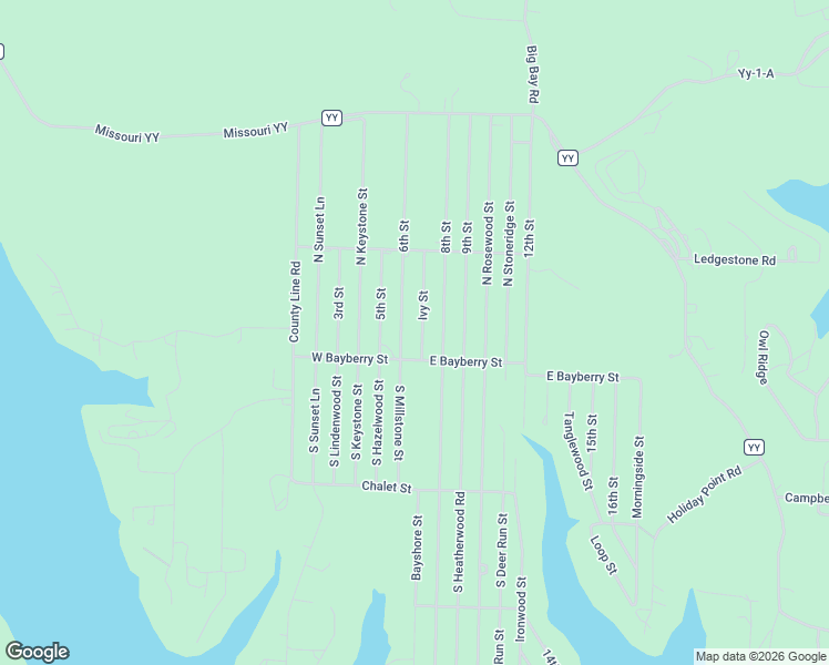 map of restaurants, bars, coffee shops, grocery stores, and more near 2-144 Ivy Street in Shell Knob