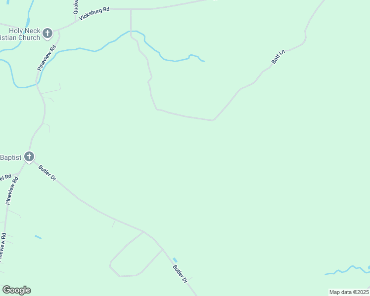 map of restaurants, bars, coffee shops, grocery stores, and more near Butler Drive in Suffolk