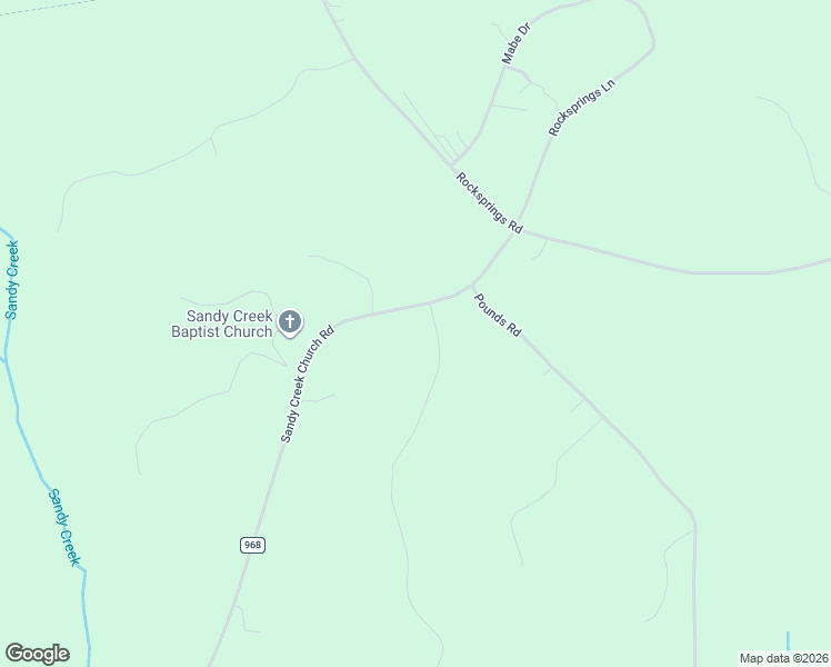 map of restaurants, bars, coffee shops, grocery stores, and more near 98 McGinnis Lane in Ringgold