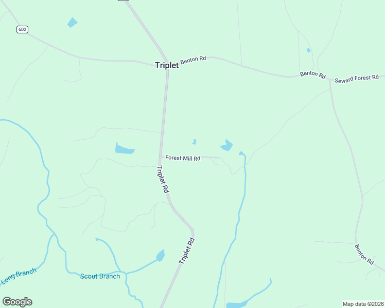 map of restaurants, bars, coffee shops, grocery stores, and more near 153 Forest Mill Road in Triplet