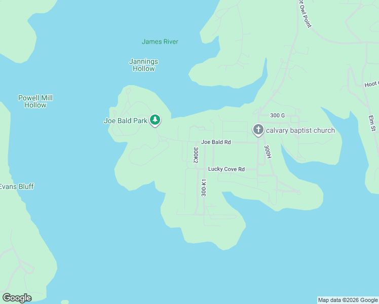 map of restaurants, bars, coffee shops, grocery stores, and more near 56 Pink Dogwood Trail in Kimberling City