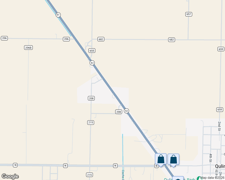 map of restaurants, bars, coffee shops, grocery stores, and more near 12689 Missouri 53 in Qulin