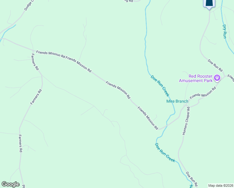 map of restaurants, bars, coffee shops, grocery stores, and more near 1300-1708 Friends Mission Road in Ararat