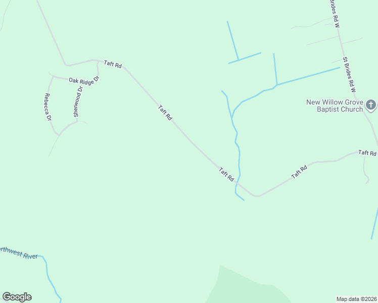 map of restaurants, bars, coffee shops, grocery stores, and more near 1076 Taft Road in Chesapeake