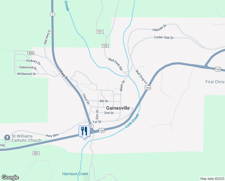 map of restaurants, bars, coffee shops, grocery stores, and more near 403 Harlin Drive in Gainesville