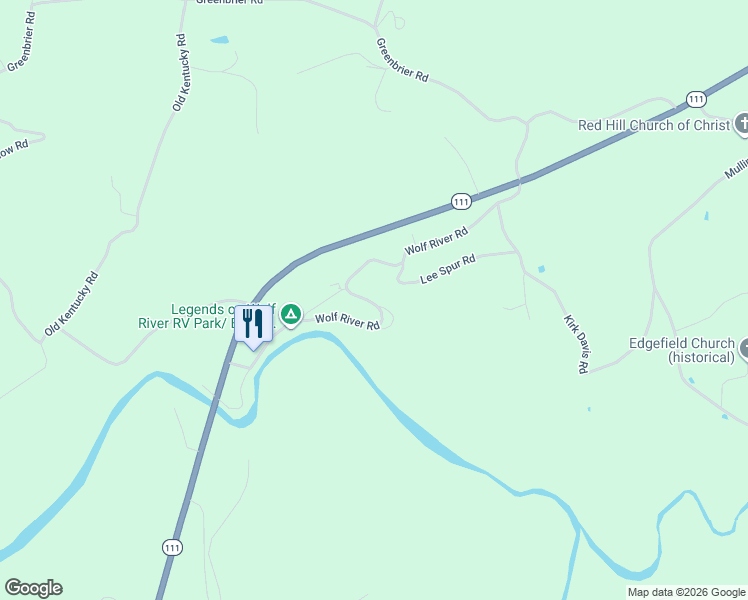 map of restaurants, bars, coffee shops, grocery stores, and more near 3095 Red Hill Rd in Byrdstown