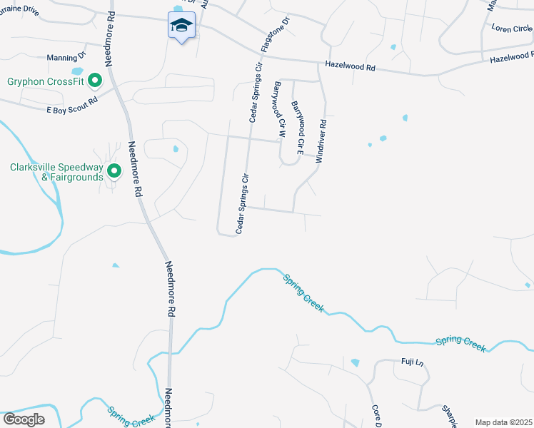 map of restaurants, bars, coffee shops, grocery stores, and more near 1872 Darlington Drive in Clarksville