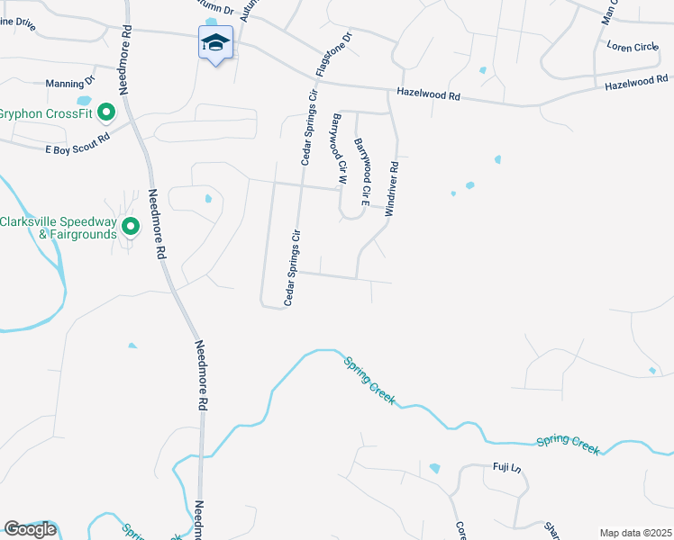 map of restaurants, bars, coffee shops, grocery stores, and more near 1871 Darlington Drive in Clarksville