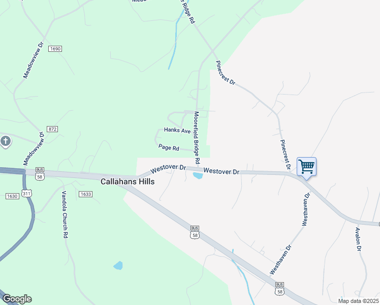 map of restaurants, bars, coffee shops, grocery stores, and more near 137 Page Road in Danville