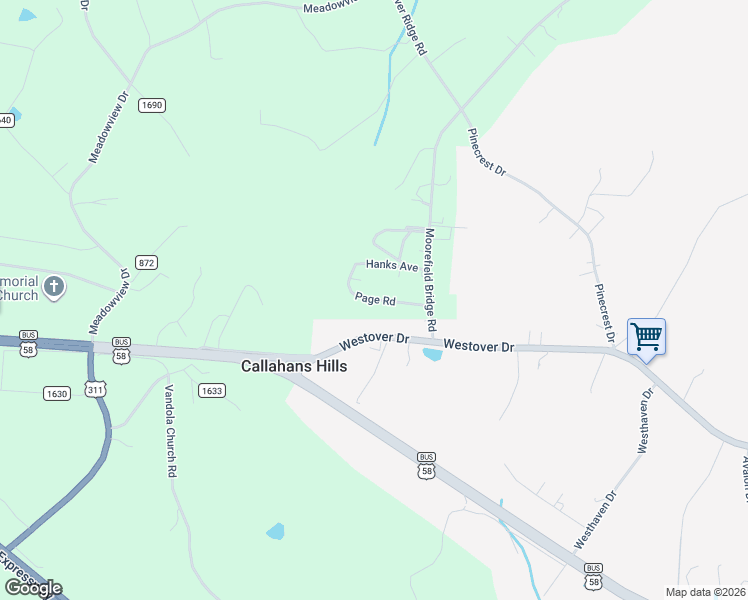 map of restaurants, bars, coffee shops, grocery stores, and more near 137 Page Road in Danville