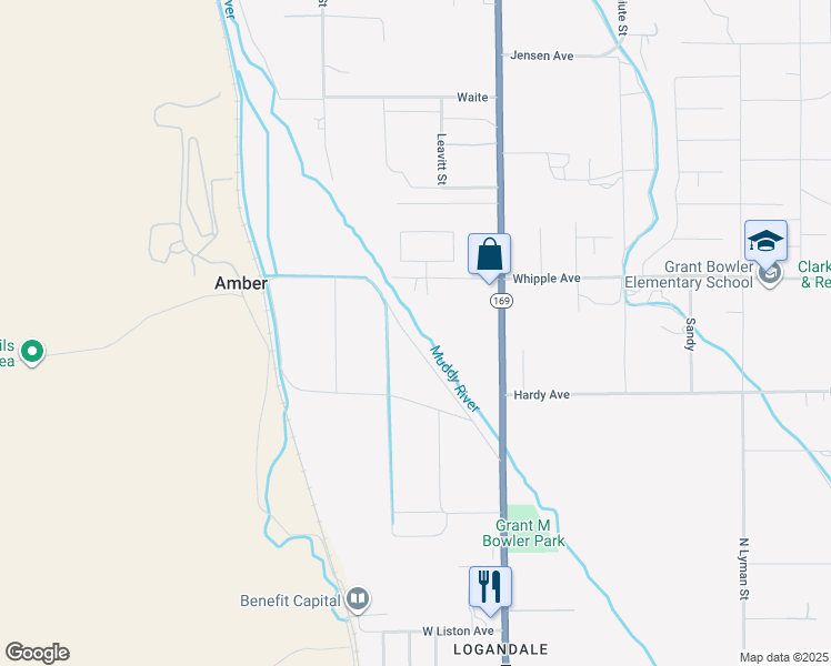 map of restaurants, bars, coffee shops, grocery stores, and more near in Moapa Valley