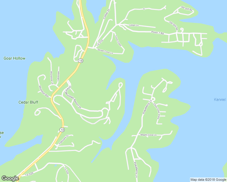 map of restaurants, bars, coffee shops, grocery stores, and more near 305 Marina Dr in Kimberling City