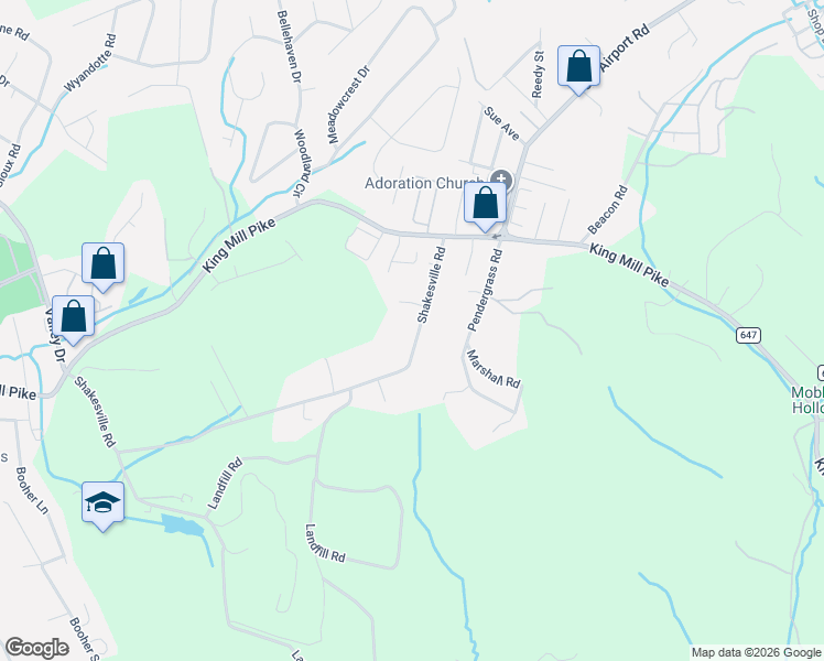 map of restaurants, bars, coffee shops, grocery stores, and more near 2-98 Cherry Hill Lane in Bristol
