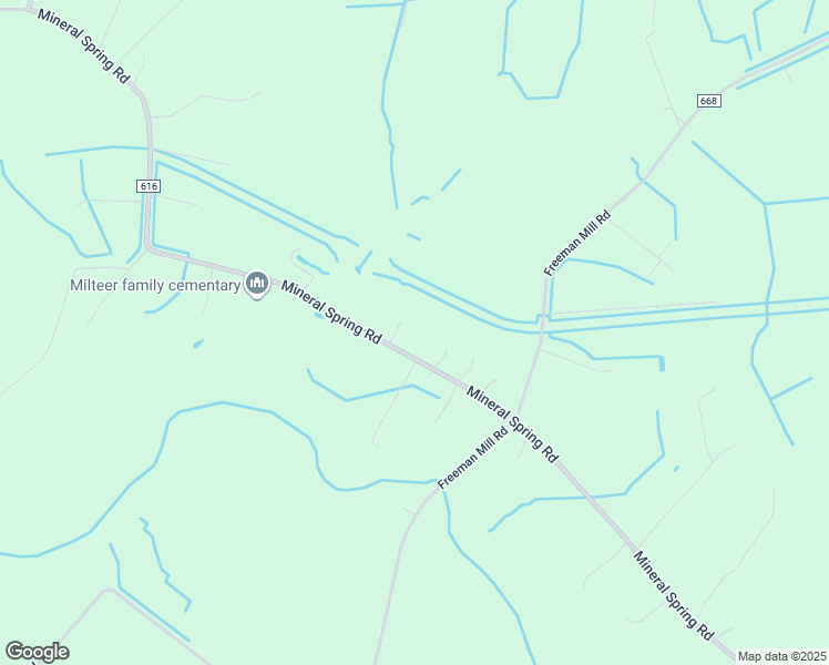 map of restaurants, bars, coffee shops, grocery stores, and more near 5313 Mineral Spring Road in Suffolk