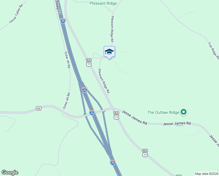 map of restaurants, bars, coffee shops, grocery stores, and more near Tick Ridge in Anderson