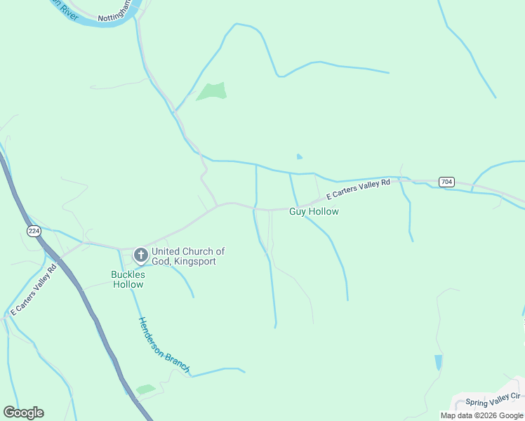 map of restaurants, bars, coffee shops, grocery stores, and more near State Route 704 in Gate City
