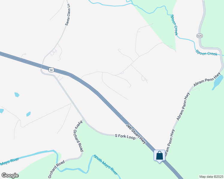 map of restaurants, bars, coffee shops, grocery stores, and more near Old Turnpike Drive in Patrick Springs