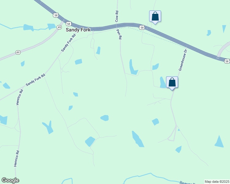 map of restaurants, bars, coffee shops, grocery stores, and more near 566 Pen Road in Buffalo Junction