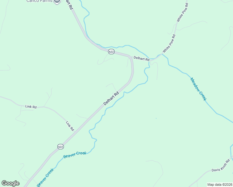 map of restaurants, bars, coffee shops, grocery stores, and more near 1348 Delhart Road in Galax
