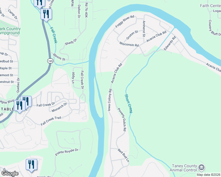 map of restaurants, bars, coffee shops, grocery stores, and more near 357 Iowa Colony Rd in Hollister