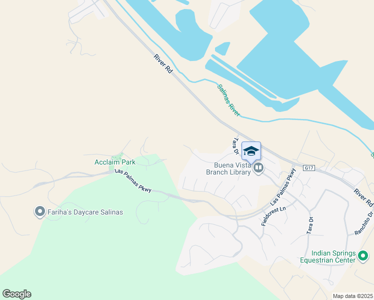 map of restaurants, bars, coffee shops, grocery stores, and more near 21775 Woodrose Place in Salinas