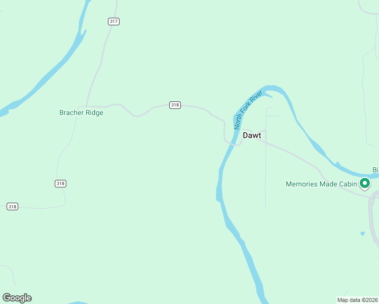 map of restaurants, bars, coffee shops, grocery stores, and more near County Road 318 in Tecumseh