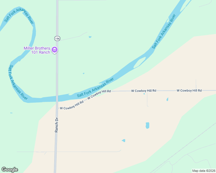map of restaurants, bars, coffee shops, grocery stores, and more near 3601 West Cowboy Hill Road in Ponca City