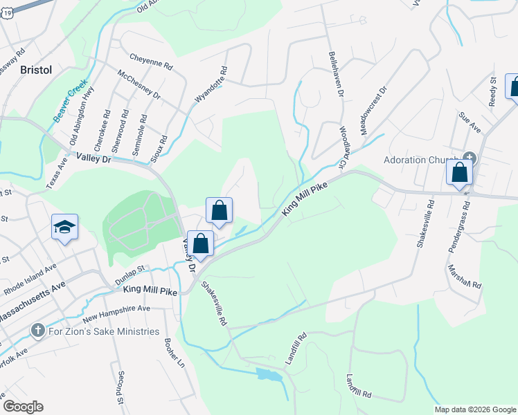map of restaurants, bars, coffee shops, grocery stores, and more near Lavinia Street in Bristol