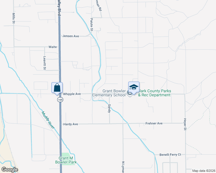 map of restaurants, bars, coffee shops, grocery stores, and more near 1593 Valley Home Court in Moapa Valley