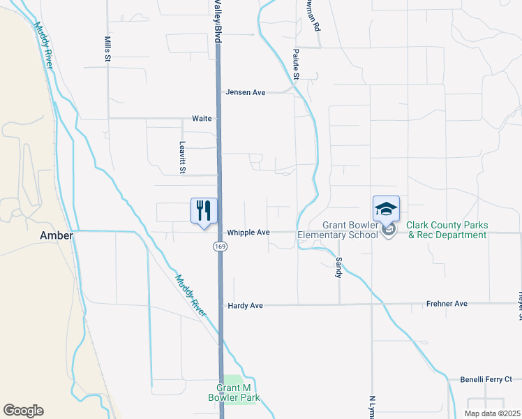 map of restaurants, bars, coffee shops, grocery stores, and more near 3765 Berkeley Street in Moapa Valley