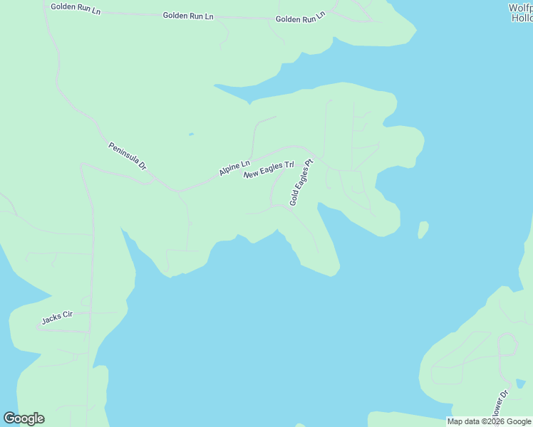map of restaurants, bars, coffee shops, grocery stores, and more near Eagles Bluff in Shell Knob