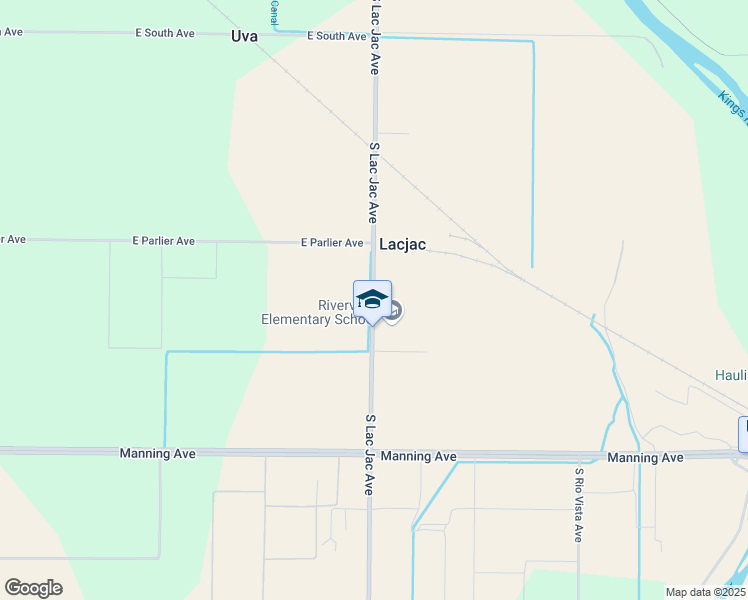 map of restaurants, bars, coffee shops, grocery stores, and more near 8662 South Lac Jac Avenue in Parlier