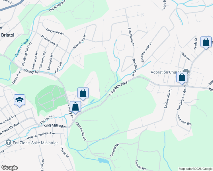 map of restaurants, bars, coffee shops, grocery stores, and more near Lavinia Street in Bristol