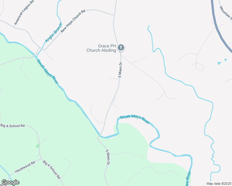 map of restaurants, bars, coffee shops, grocery stores, and more near South Mayo Drive in Patrick County