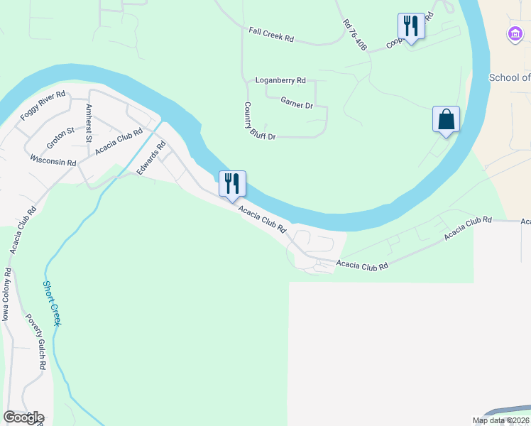 map of restaurants, bars, coffee shops, grocery stores, and more near 1326 Acacia Club Rd in Hollister