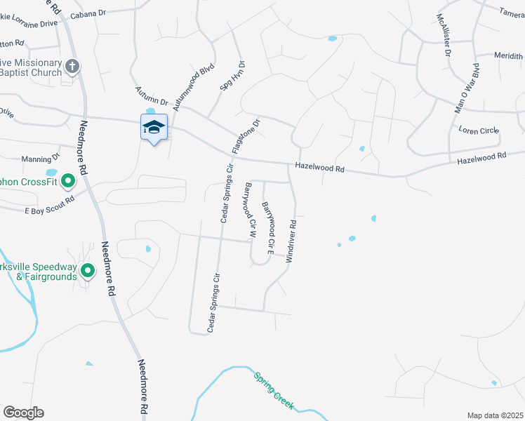 map of restaurants, bars, coffee shops, grocery stores, and more near 1680 Barrywood Circle West in Clarksville