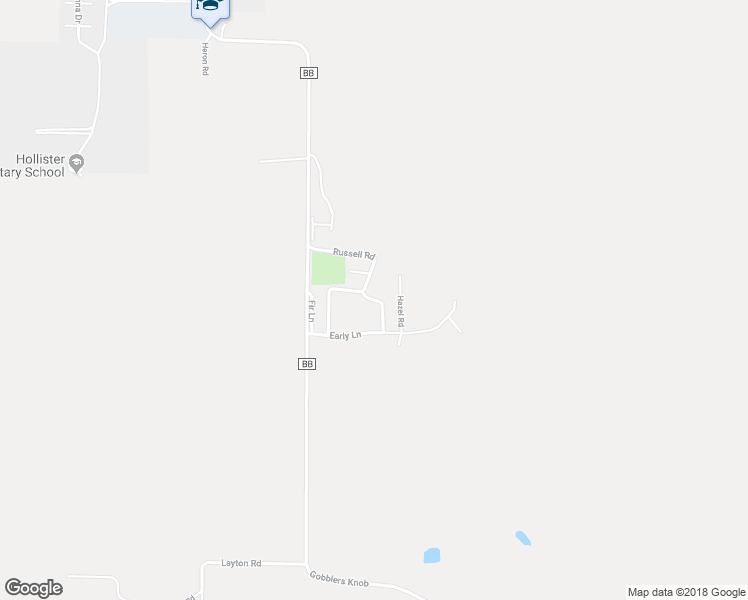 map of restaurants, bars, coffee shops, grocery stores, and more near 116 Russell Road in Hollister