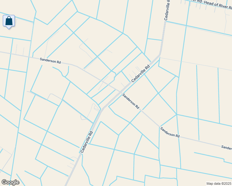 map of restaurants, bars, coffee shops, grocery stores, and more near 1324 Sanderson Road in Chesapeake