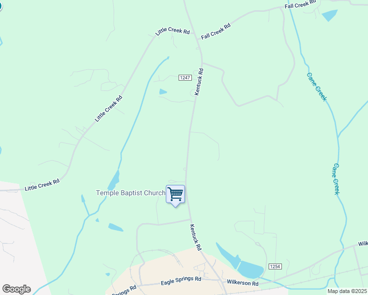 map of restaurants, bars, coffee shops, grocery stores, and more near 1609 Kentuck Road in Danville