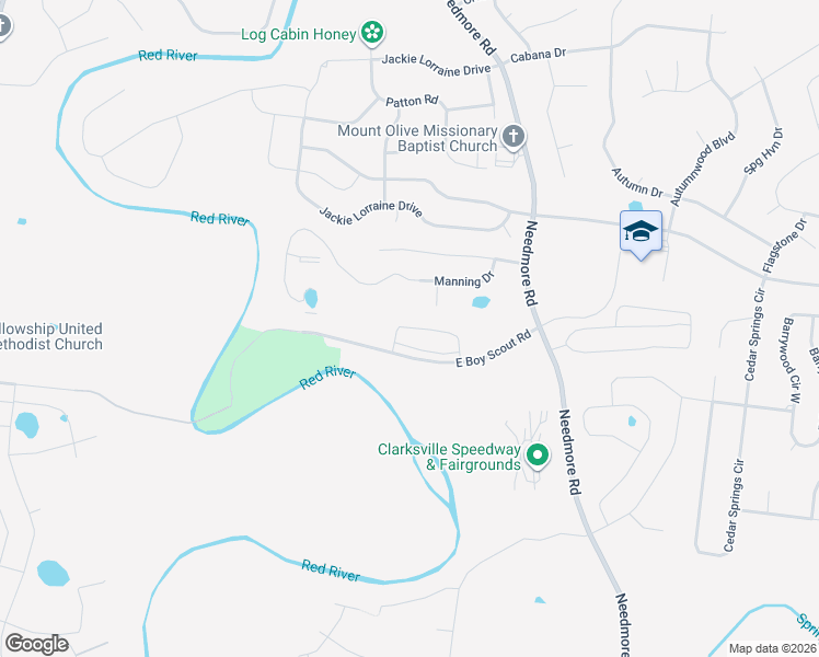 map of restaurants, bars, coffee shops, grocery stores, and more near 1988 Keeper Court in Clarksville