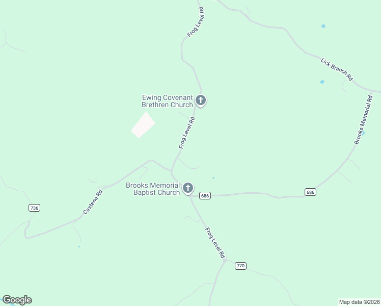 map of restaurants, bars, coffee shops, grocery stores, and more near Frog Level Road in Ewing