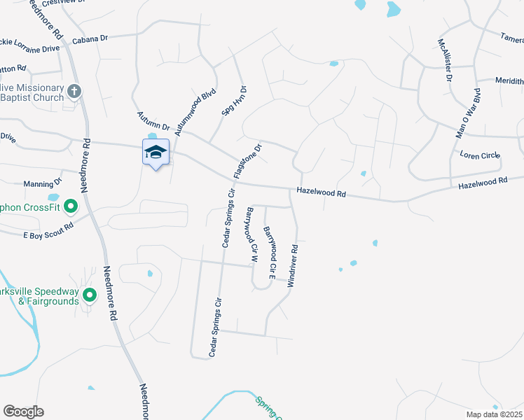 map of restaurants, bars, coffee shops, grocery stores, and more near 1700 Barrywood Circle West in Clarksville