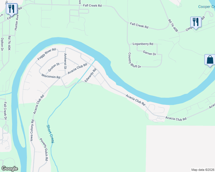map of restaurants, bars, coffee shops, grocery stores, and more near 1609 Acacia Club Road in Hollister