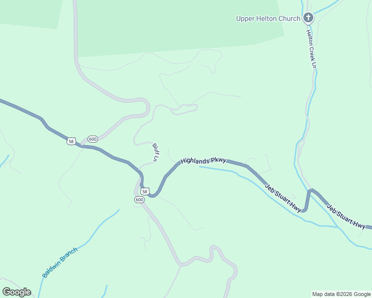 map of restaurants, bars, coffee shops, grocery stores, and more near 14475 Highlands Parkway in Whitetop