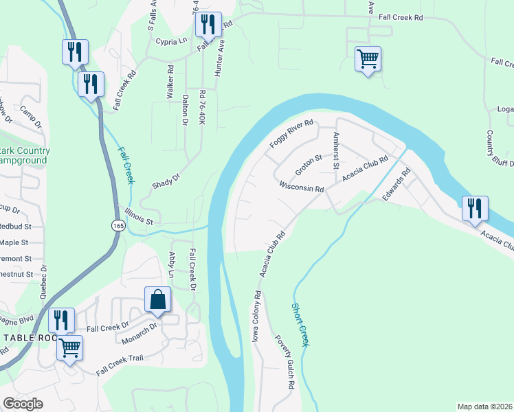 map of restaurants, bars, coffee shops, grocery stores, and more near 126-132 Misty Mountain in Hollister