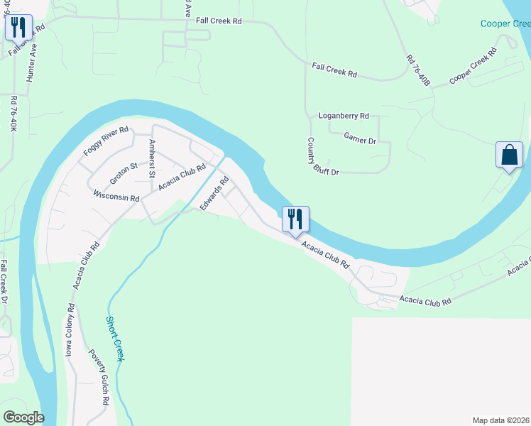 map of restaurants, bars, coffee shops, grocery stores, and more near 1609 Acacia Club Road in Hollister