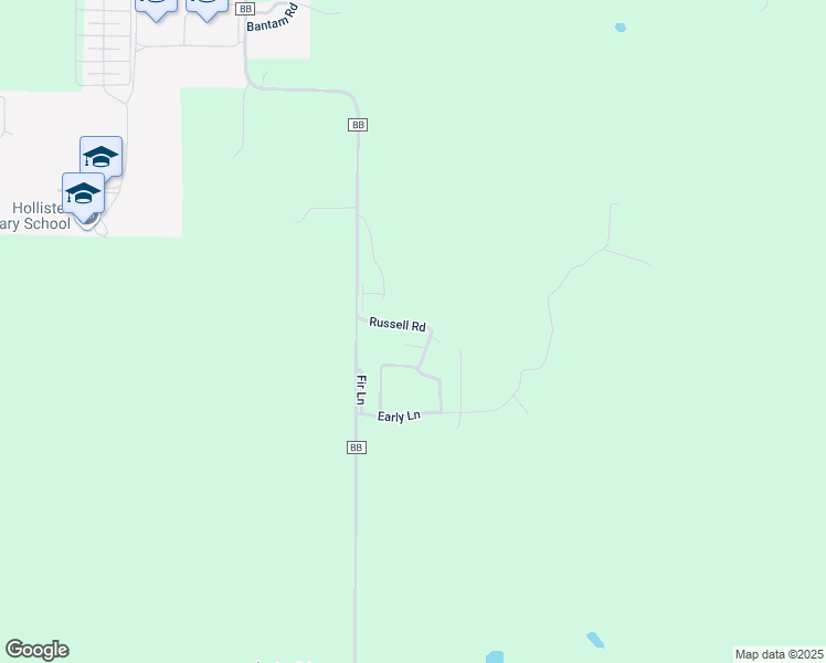 map of restaurants, bars, coffee shops, grocery stores, and more near 197 Russell Road in Hollister